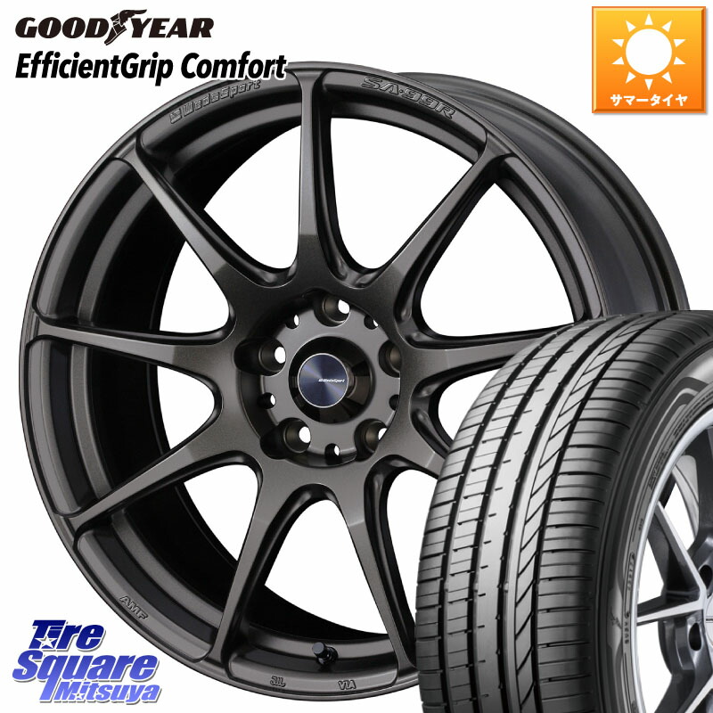 グッドイヤー EffcientGrip Comfort サマータイヤ 235/50R18WEDS WedsSport SA-99R SA99R ウェッズ スポーツ ホイール 18インチ 18X8.0J 42 5穴 114.3 30系アルファード/ヴェルファイア 20系アルファード ヴェルファイアハイブリッド ヴェルファイア アルファード|タイヤスクエアミツヤ