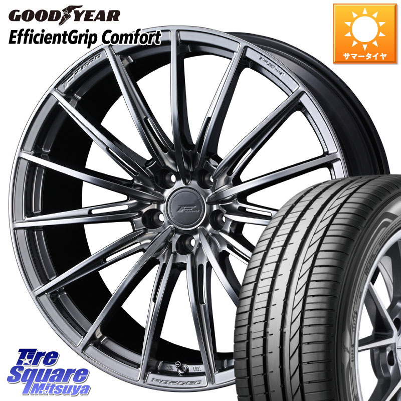 WEDS F ZERO FZ4 FZ-4 鍛造 FORGED 18インチ エフゼロ 18 X 8.0J +45 5穴 114.3 グッドイヤー EffcientGrip Comfort サマータイヤ 225/55R18 デリカD:5 SL系フォレスター