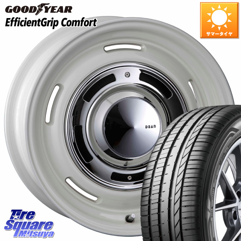 グッドイヤー EffcientGrip Comfort サマータイヤ 165/60R14CRIMSON ディーン クロスカントリー ホワイト 14インチ 14X4.5J 43 4穴 100 トッポBJ エブリイ ワゴン｜タイヤスクエアミツヤ