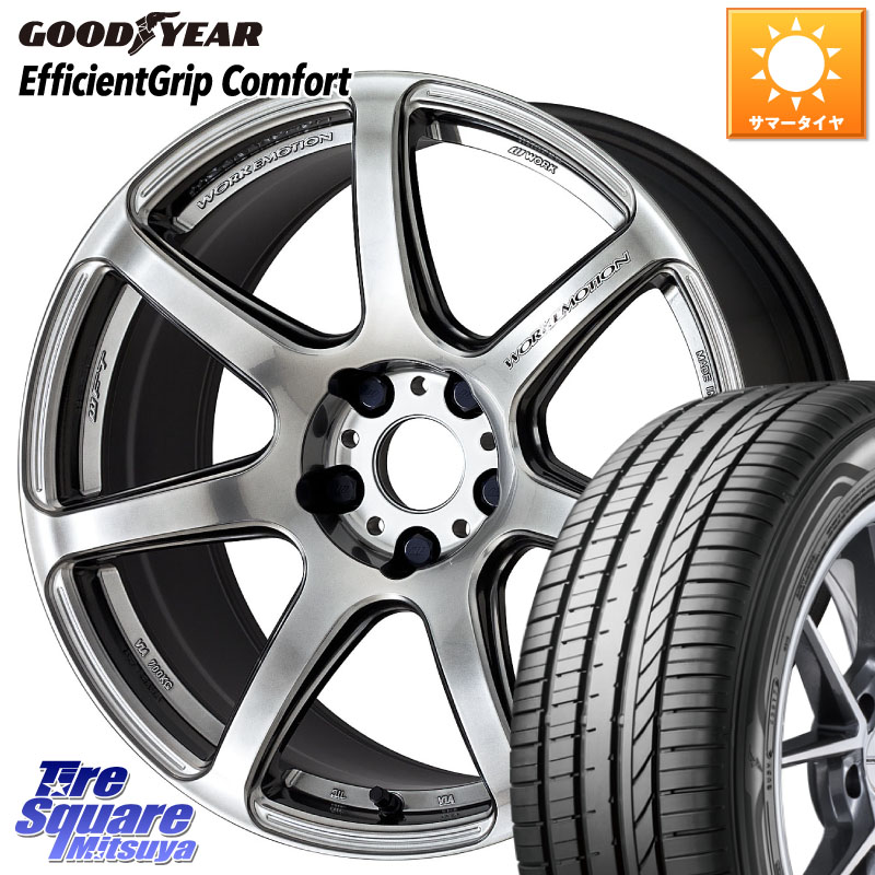 WORK ワーク EMOTION エモーション T7R 17インチ 17 X 7.0J +53 5穴 100 グッドイヤー EffcientGrip Comfort サマータイヤ 225/50R17
