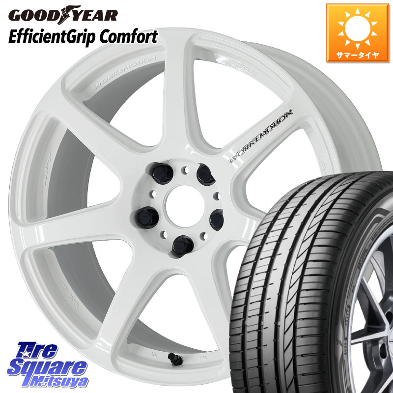 グッドイヤー EffcientGrip Comfort サマータイヤ 225/55R18WORK ワーク EMOTION エモーション T7R 18インチ 18X7.5J 53 5穴 100 GT系スバルXV レガシー レガシィ アウトバック｜タイヤスクエアミツヤ