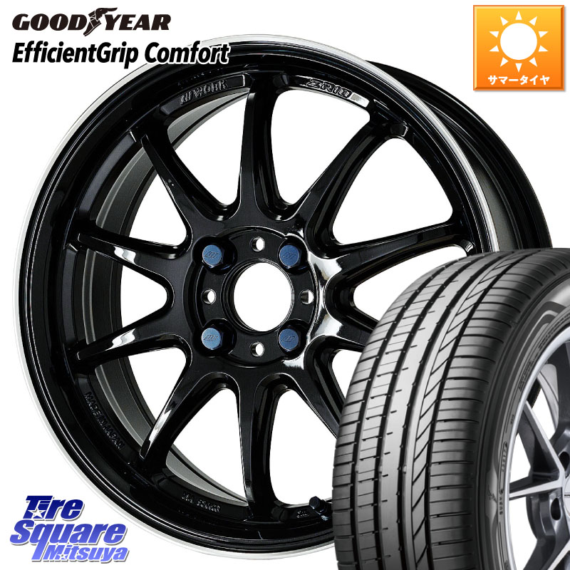 グッドイヤー EffcientGrip Comfort サマータイヤ 205/45R17WORK ワーク EMOTION エモーション ZR10 17インチ 17X7.0J 53 4穴 100 ヴィッツ アクア フリード フリードハイブリッド フィット FIT｜タイヤスクエアミツヤ 119,935円