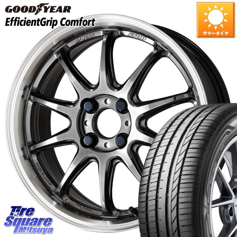 WORK ワーク EMOTION エモーション ZR10 16インチ 16 X 6.5J +38 4穴 100 グッドイヤー EffcientGrip Comfort サマータイヤ 195/50R16 ロードスター