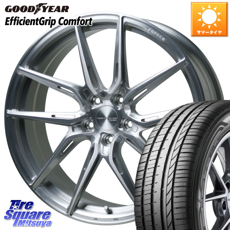 HotStuff TSF-02 BRS トラフィックスターフォージド 19インチ 19 X 8.0J +42 5穴 114.3 グッドイヤー EffcientGrip Comfort サマータイヤ 245/45R19 SL系フォレスター