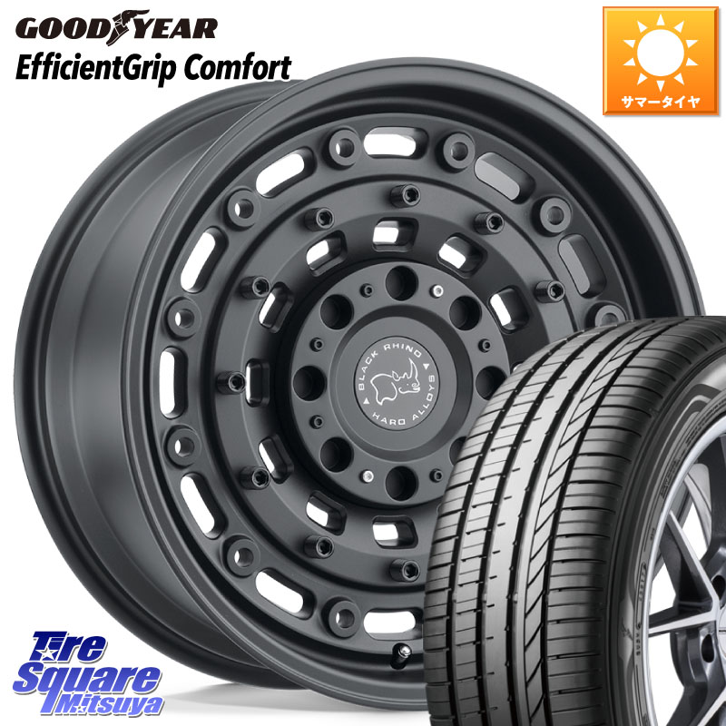 BLACK RHINO ARSENAL TEXTUREDBLACK ブラックライノ アーセナル 18インチ ブラックライノ 18 X 8.0J +30 5穴 114.3 グッドイヤー EffcientGrip Comfort サマータイヤ 235/50R18