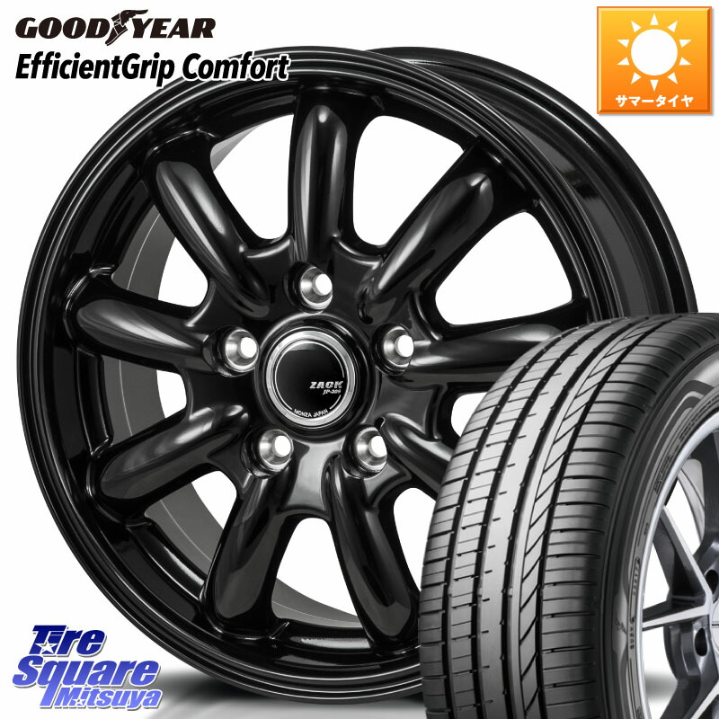 Japan三陽 ZACK JP-209 JP209 ザック ホイール 15 X 6.0J +43 5穴 114.3 グッドイヤー EffcientGrip Comfort サマータイヤ 175/65R15