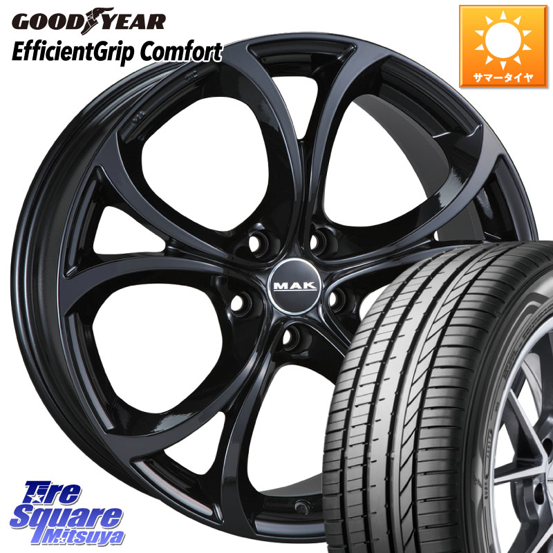グッドイヤー EffcientGrip Comfort サマータイヤ 225/40R19阿部商会 MAK LARIO ホイール19インチ 19X8.5J(ALFAROMEO JULIA 952) 35 5穴 110 アルファロメオ ジュリア｜タイヤスクエアミツヤ