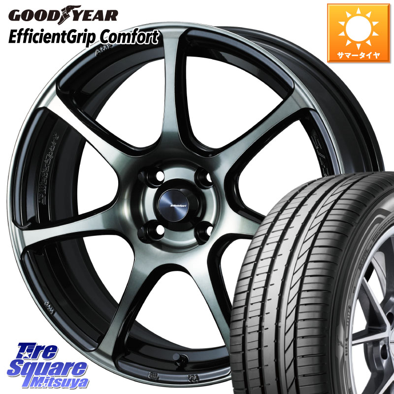 グッドイヤー EffcientGrip Comfort サマータイヤ 205/65R16WEDS WedsSport SA-75R SA75R ウェッズ スポーツ ホイール 16インチ 16X6.5J 42 4穴 100 ロッキー ガソリン車 4穴 ライズ ガソリン車 4穴｜タイヤスクエアミツヤ