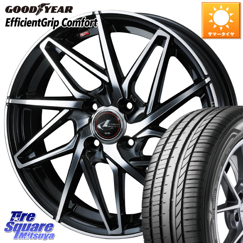 グッドイヤー EffcientGrip Comfort サマータイヤ 215/45R17WEDS 40583 レオニス LEONIS IT PBMC 17インチ 17X6.5J 42 4穴 100 アクア|タイヤスクエアミツヤ
