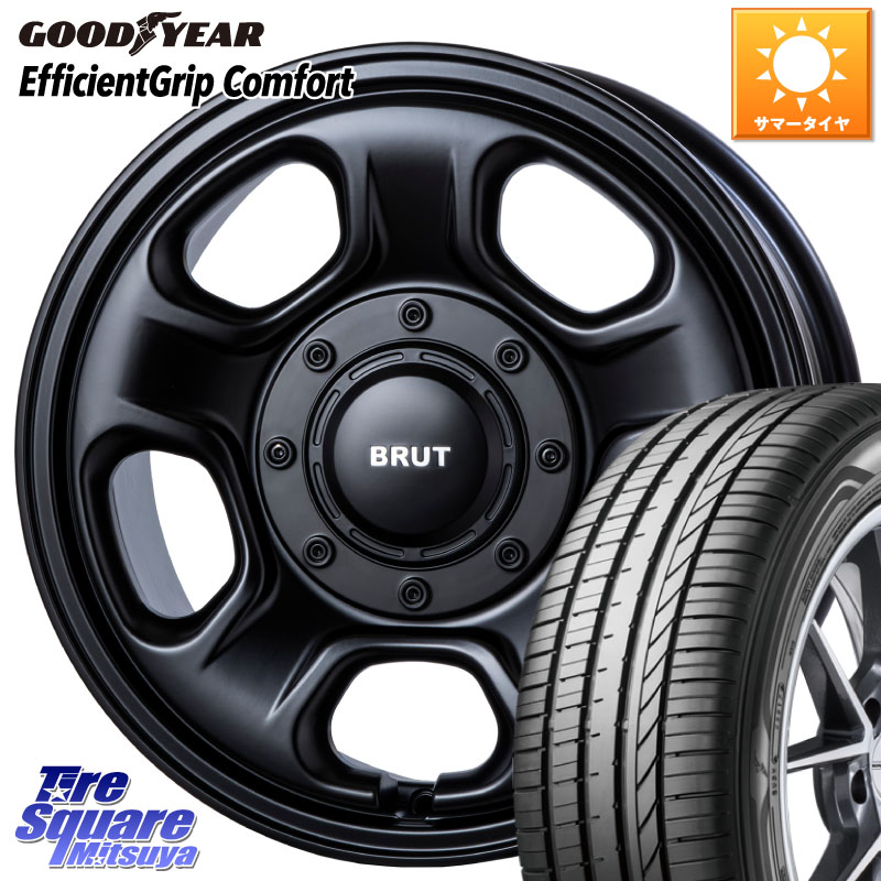 BRUT ブルート BR-33 BR33 ホイール 16インチ 16 X 6.5J +30 5穴 114.3 グッドイヤー EffcientGrip Comfort サマータイヤ 205/55R16