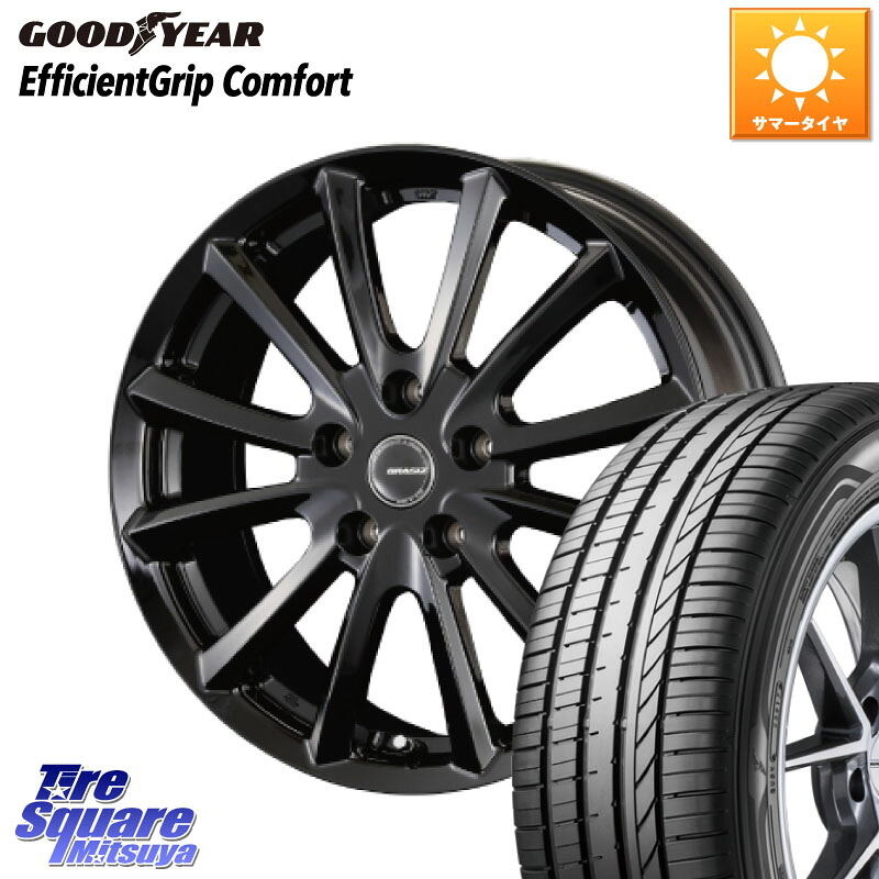 グッドイヤー EffcientGrip Comfort サマータイヤ 195/45R17KOSEI クレイシズVS6 QRA711Bホイール 17X7.0J 48 5穴 114.3 ZC33Sスイフトスポーツ スイフトスポーツ|タイヤスクエアミツヤ