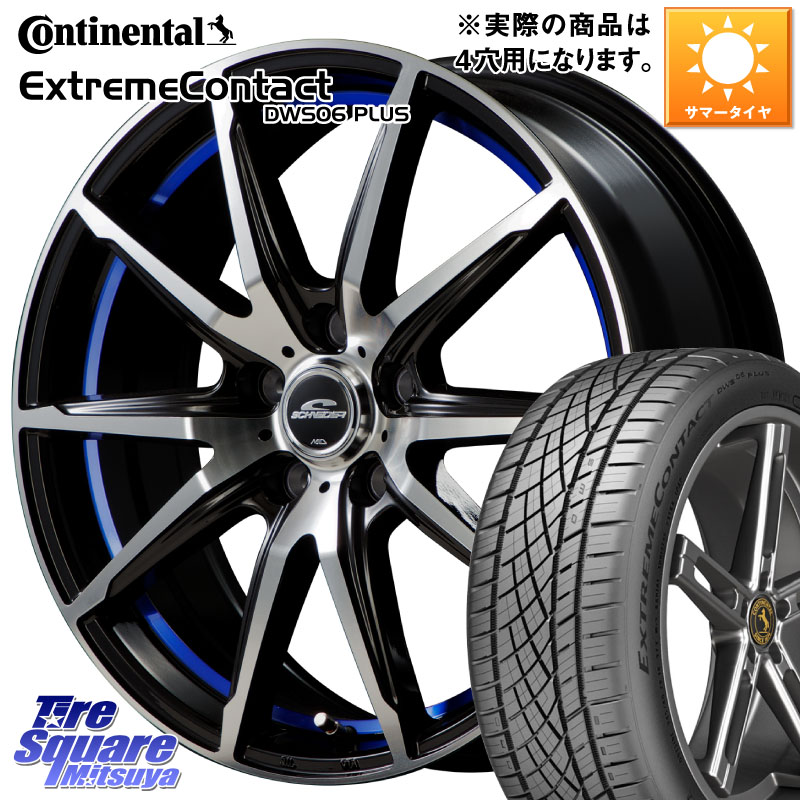 MANARAY MID SCHNEIDER シュナイダー RX02 16インチ 16 X 6.0J +42 4穴 100 コンチネンタル ExtremeContact DWS06 PLUS エクストリームコンタクト 205/55R16 E13オーラ
