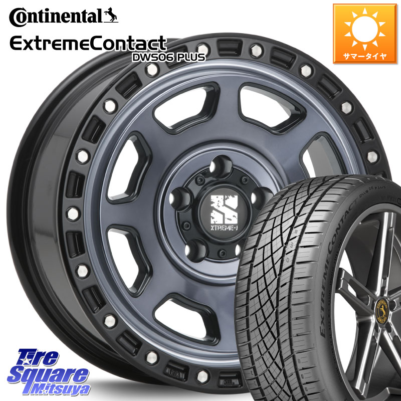 MLJ XJ07 XTREME-J 5H IND エクストリームJ 17インチ 17 X 8.0J +35 5穴 114.3 コンチネンタル ExtremeContact DWS06 PLUS エクストリームコンタクト 225/50R17
