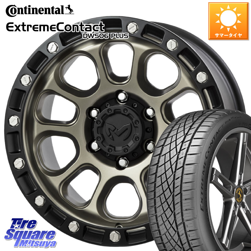 MKW M204 コヨーテブロンズ ホイール 17インチ 17 X 8.0J +38 5穴 114.3 コンチネンタル ExtremeContact DWS06 PLUS エクストリームコンタクト 225/50R17