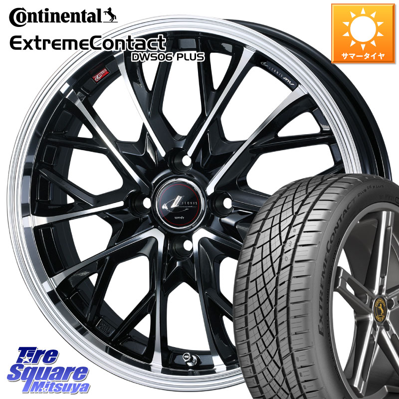 WEDS LEONIS MV レオニス MV ホイール 16インチ 16 X 6.0J +50 4穴 100 コンチネンタル ExtremeContact DWS06 PLUS エクストリームコンタクト 205/45R16