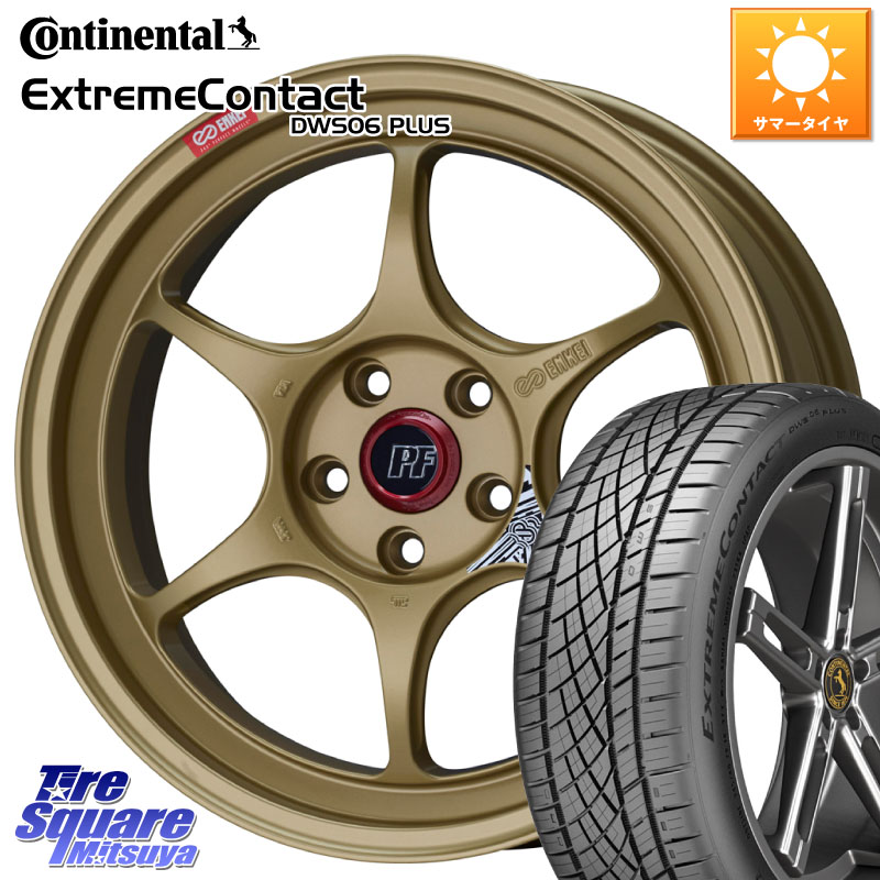 ENKEI エンケイ PerformanceLine PF06 ホイール 19インチ 19 X 8.5J +42 5穴 114.3 コンチネンタル ExtremeContact DWS06 PLUS エクストリームコンタクト 245/45R19 T32エクストレイル デリカD:5