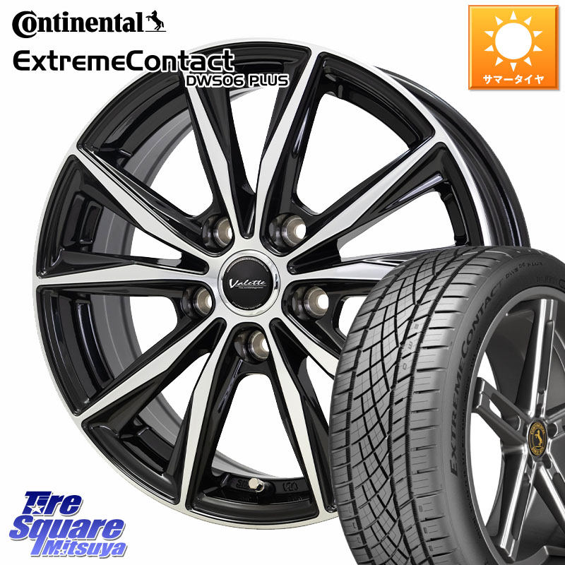 コンチネンタル ExtremeContact DWS06 PLUS エクストリームコンタクト 225/45R17HotStuff Valette Sting ヴァレット スティング ホイール 17インチ 17X7.0J 45 5穴 100 カローラスポーツ BRZ/86/GR86 GR 86 ハチロク 86 ハチロク｜タイヤスクエアミツヤ