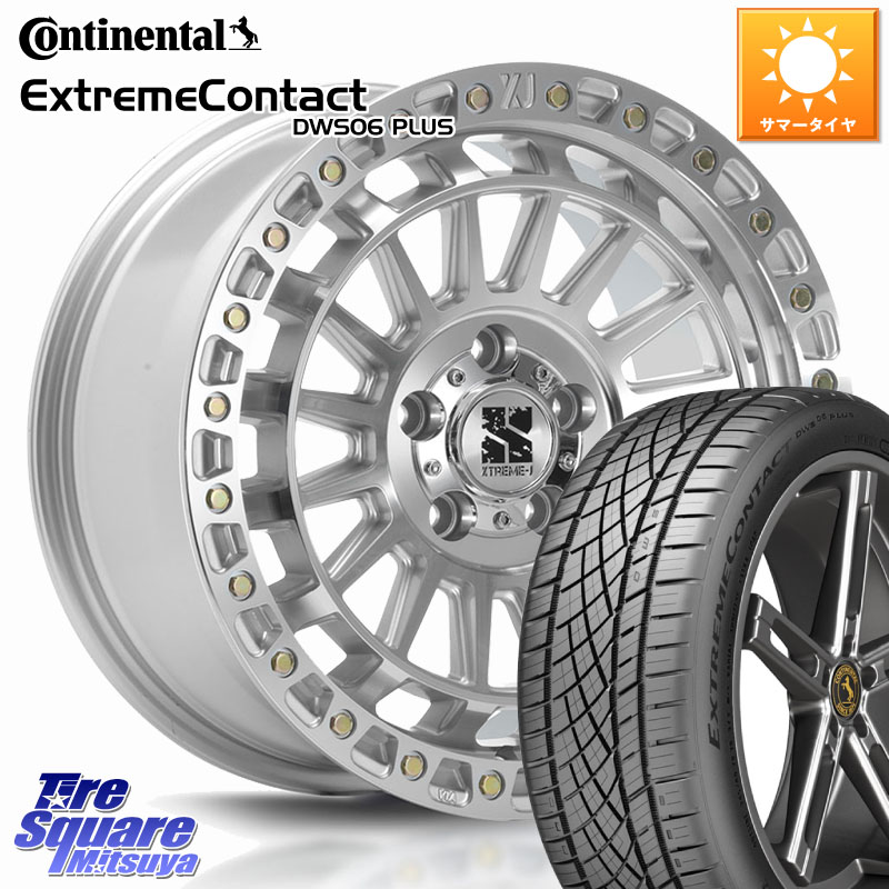 コンチネンタル ExtremeContact DWS06 PLUS エクストリームコンタクト 215/50R17MLJ XJ08 XTREME-J ホイール 17インチ 17X7.5J 42 5穴 114.3 ZE1リーフ プリウスアルファ シビック インサイト｜タイヤスクエアミツヤ