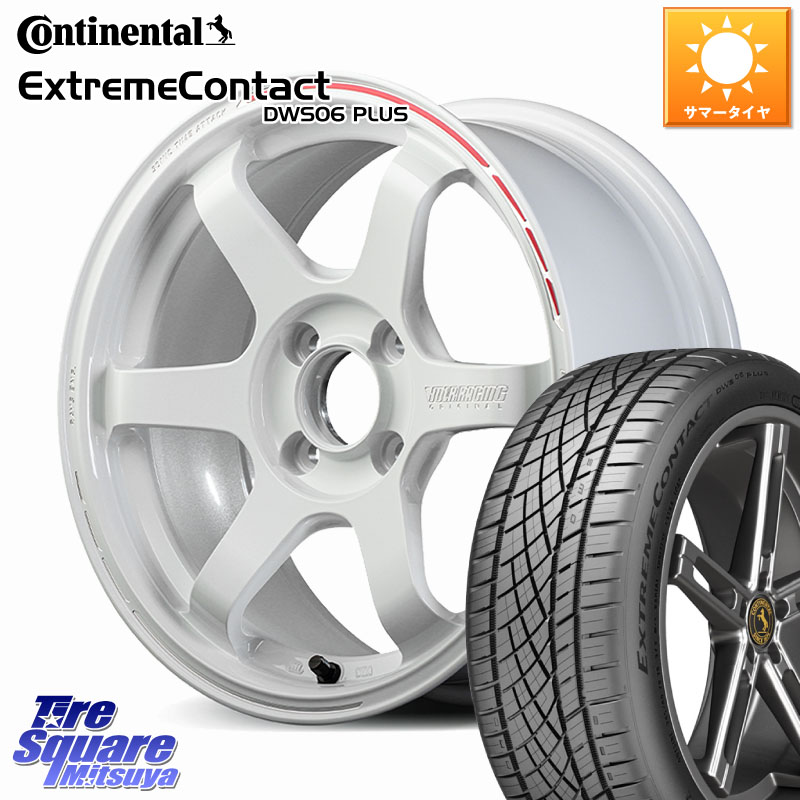 RAYS 【欠品次回10~11月】 TE37 SONIC TIME ATTACK EDITION 鍛造 ホイール 16インチ 16 X 7.0J +36 4穴 100 コンチネンタル ExtremeContact DWS06 PLUS エクストリームコンタクト 205/45R16