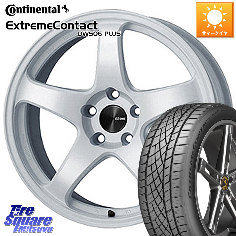 ENKEI エンケイ PerformanceLine PF05 WH 17インチ 17 X 7.0J +45 5穴 114.3 コンチネンタル ExtremeContact DWS06 PLUS エクストリームコンタクト 225/50R17 WRX S4(VBH)
