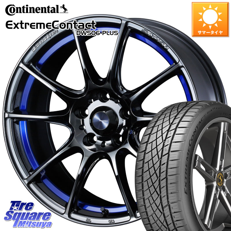 コンチネンタル ExtremeContact DWS06 PLUS エクストリームコンタクト 235/55R18WEDS WedsSport SA-25R SA25R ウェッズ スポーツ ホイール 18インチ 18X7.5J 35 5穴 114.3 デリカD:5 D5 カスタムサイズ NX レクサス ハリアー|タイヤスクエアミツヤ