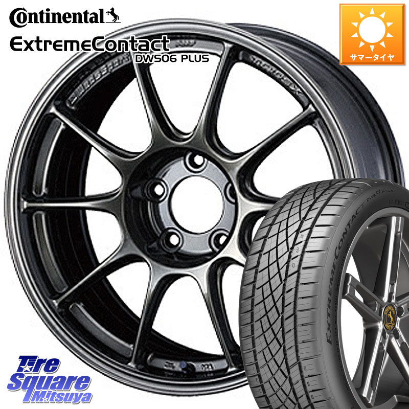 WEDS 73521 TC105X EJ ウェッズ スポーツ ホイール 17インチ 17 X 8.0J +49 5穴 114.3 コンチネンタル ExtremeContact DWS06 PLUS エクストリームコンタクト 215/55R17