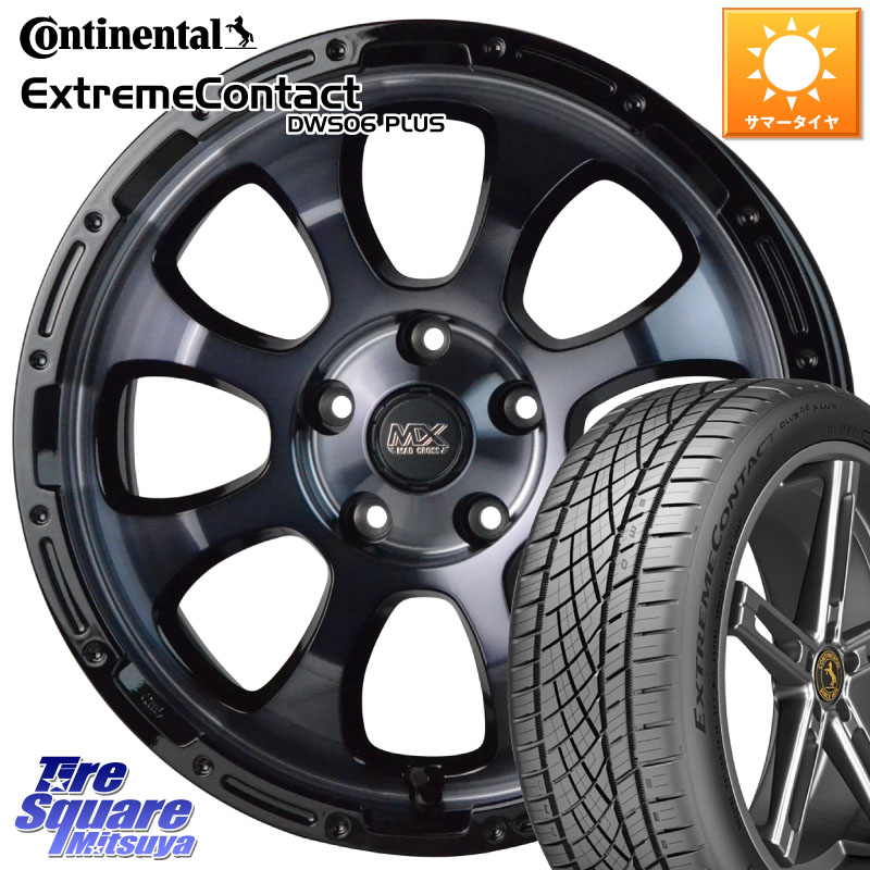 HotStuff マッドクロス GRACE グレイス BKC 5H 在庫● ホイール 17インチ ★サマーセール★ 17 X 7.0J +38 5穴 114.3 コンチネンタル ExtremeContact DWS06 PLUS エクストリームコンタクト 205/50R17 GRヤリスRSノーマルキャリパー