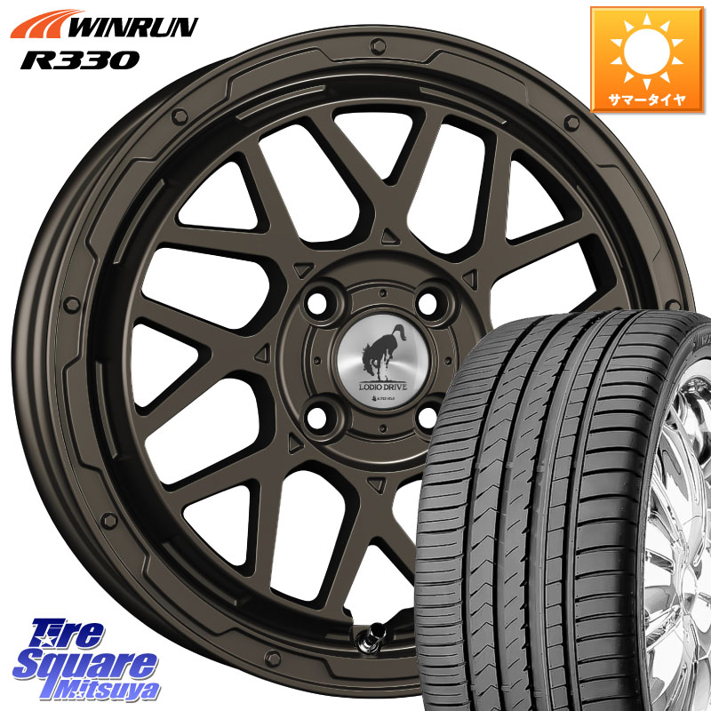 SUPER STAR LODIO DRIVE ロディオドライブ 8M MONO モノ 16インチ 16 X 6.0J +42 4穴 100 WINRUN R330 サマータイヤ 185/55R16 アクア 160系カローラフィールダー ヤリス ロードスター スイフト4穴 130系ヴィッツ スペイド