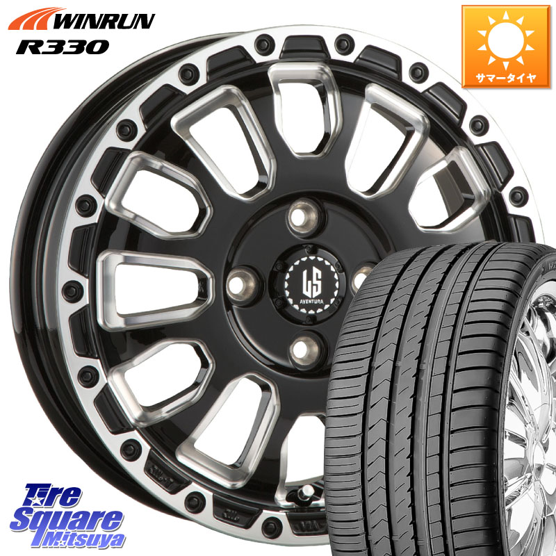 WINRUN R330 サマータイヤ 195/45R16阿部商会 LA STRADA AVENTURA アヴェンチュラ 16インチ 16X6.0J 40 4穴 100 M900系タンク/ルーミー SuperONE E11ノート ダイハツ トールM900S・M910S ジャスティ(M900/910F) プロボックス サクシード デミオ DEMIO MAZDA べリーサ｜タイヤスクエアミツヤ