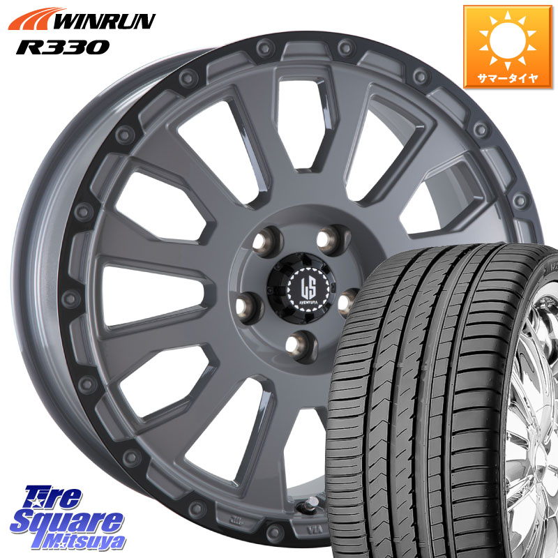 阿部商会 LA STRADA AVENTURA アヴェンチュラ 18インチ 18 X 8.0J +40 5穴 114.3 WINRUN R330 サマータイヤ 235/55R18 T32エクストレイル