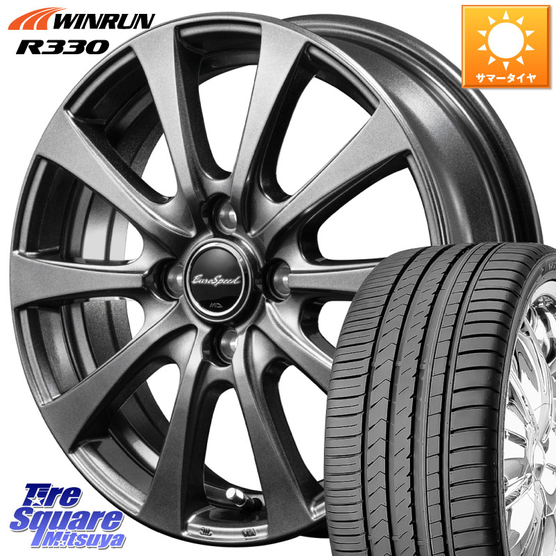 WINRUN R330 サマータイヤ 195/50R16MANARAY MID EuroSpeed G10 ホイール 16インチ 16X6.0J 50 4穴 100 フィットハイブリッド フィット FIT|タイヤスクエアミツヤ