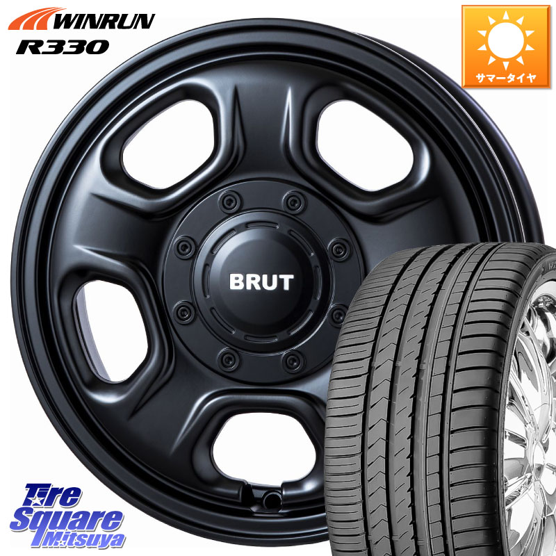 BRUT ブルート BR-33 BR33 ホイール 14インチ 14 X 4.5J +45 4穴 100 WINRUN R330 サマータイヤ 165/55R14 ハイゼット アゲトラCustom車用※軽自動車専用ホイール※
