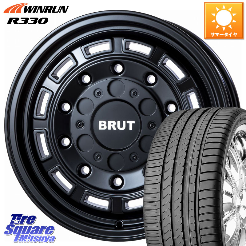 BRUT ブルート BR-70 BR70 ホイール 16インチ 16 X 6.5J +30 5穴 114.3 WINRUN R330 サマータイヤ 205/55R16