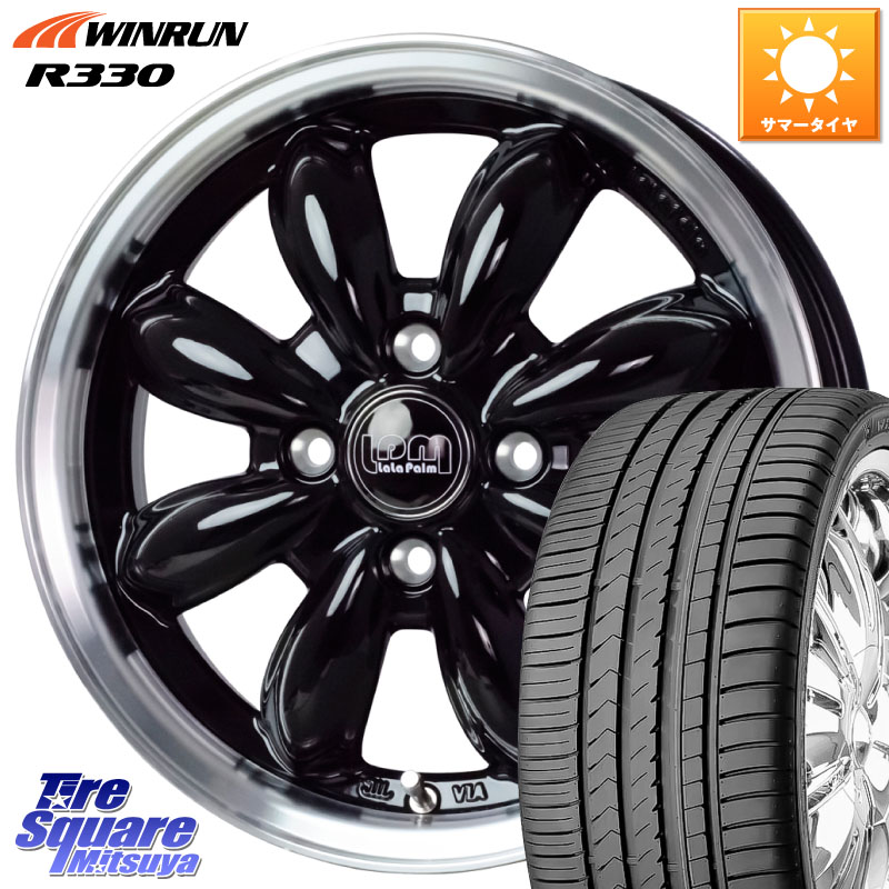 HotStuff LaLa Palm CUP2 ララパーム BK ホイール 15インチ 15 X 4.5J +45 4穴 100 WINRUN R330 サマータイヤ 165/50R15