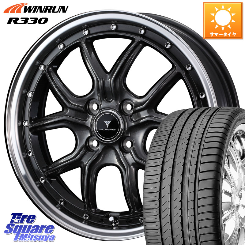 WEDS 41339 NOVARIS ASSETE S1 ホイール 15インチ ノヴァリス アセット 15 X 4.5J +45 4穴 100 WINRUN R330 サマータイヤ 165/50R15