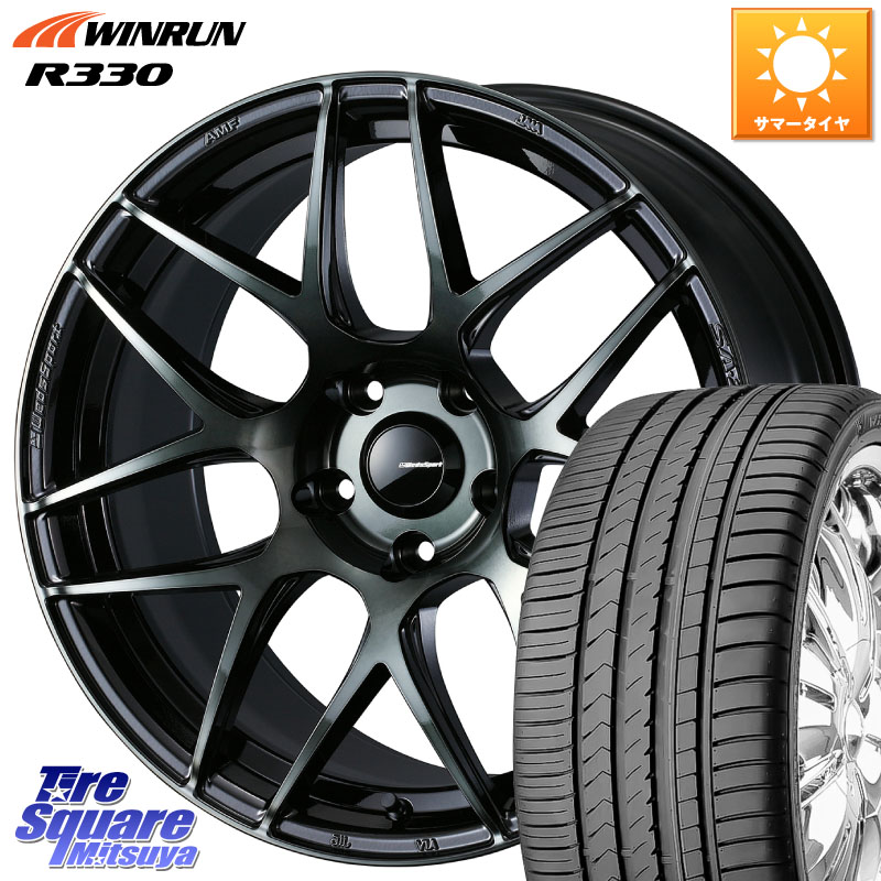 WEDS 74165 SA-27R ウェッズ スポーツ WBC ホイール 17インチ 17 X 6.5J +42 5穴 100 WINRUN R330 サマータイヤ 205/50R17 50系プリウス