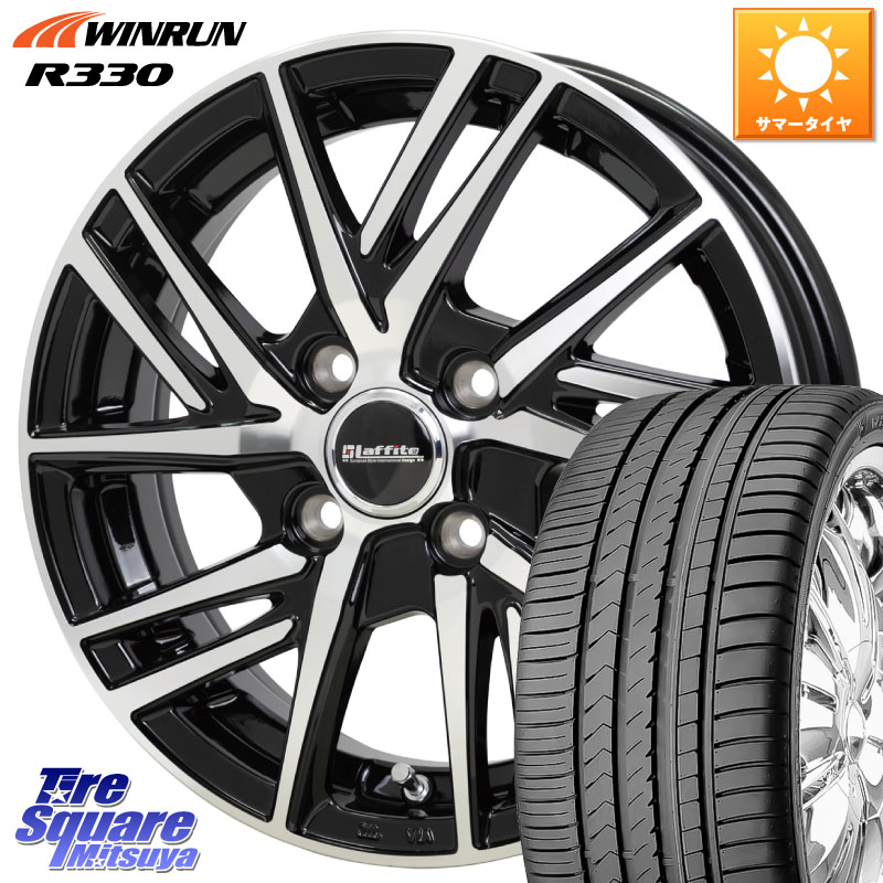 HotStuff ラフィット LW06-2 LW-06-2 ホイール 15インチ 15 X 4.5J +45 4穴 100 WINRUN R330 サマータイヤ 165/50R15