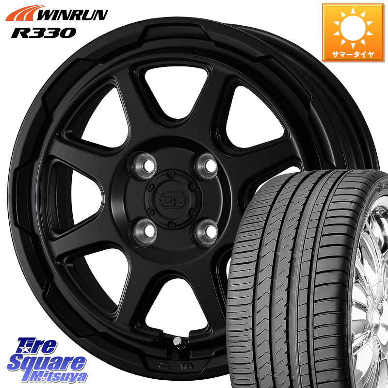 WINRUN R330 サマータイヤ 165/55R15WEDS STADTBERGE BLK スタットベルク ホイール 15インチ 15X4.5J 45 4穴 100 N-BOX デリカミニ2WD タント スペーシア サクラ R1 R2 ルークス ROOX 日産 デイズ デイズルークス 日産 コペン N-ONE N ONE エヌワン ワゴンR等ハイト系｜タイヤスクエアミツヤ