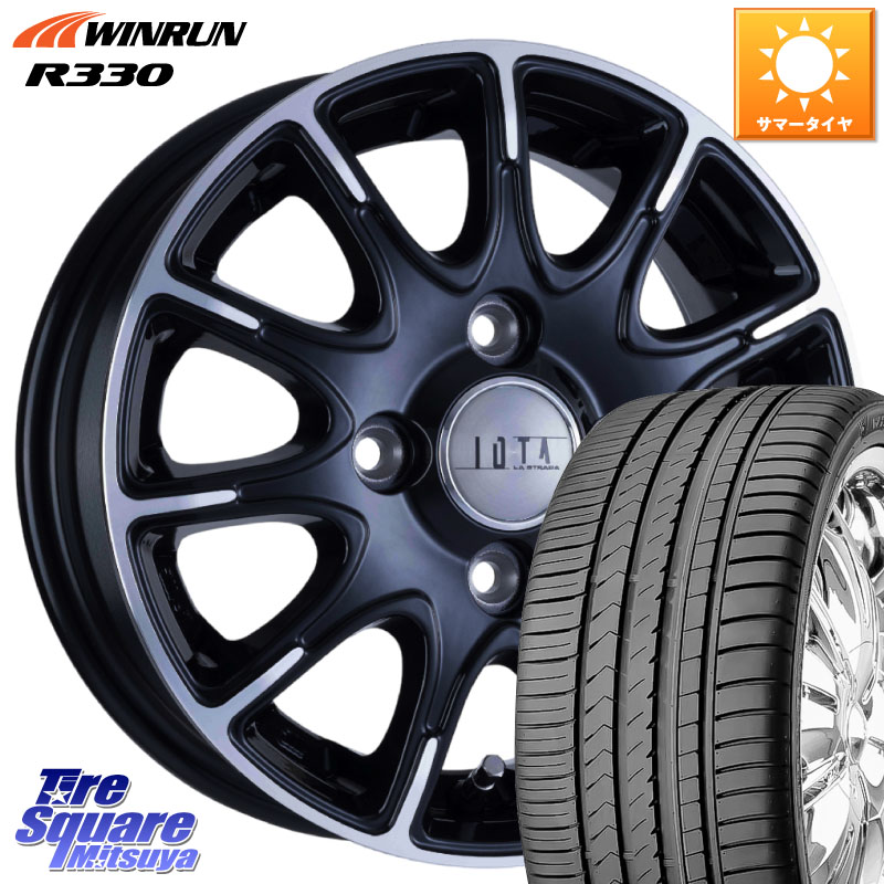 阿部商会 TIRADO IOTA イオタ ホイール 16インチ 16 X 6.0J +42 4穴 100 WINRUN R330 サマータイヤ 165/50R16 ミラージュ