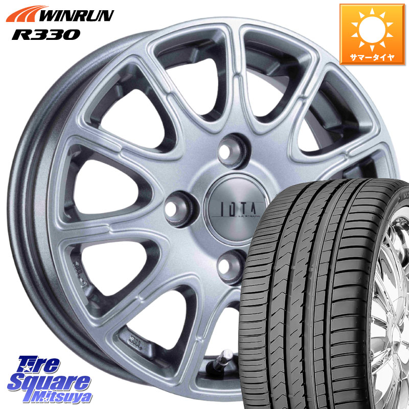 阿部商会 TIRADO IOTA イオタ ホイール 16インチ 16 X 6.0J +42 4穴 100 WINRUN R330 サマータイヤ 185/55R16 アクア 160系カローラフィールダー ヤリス ロードスター スイフト4穴 130系ヴィッツ スペイド