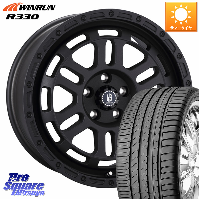 阿部商会 LA STRADA DISCOVER ホイール 18インチ 18 X 8.0J +40 5穴 114.3 WINRUN R330 サマータイヤ 235/55R18 T32エクストレイル