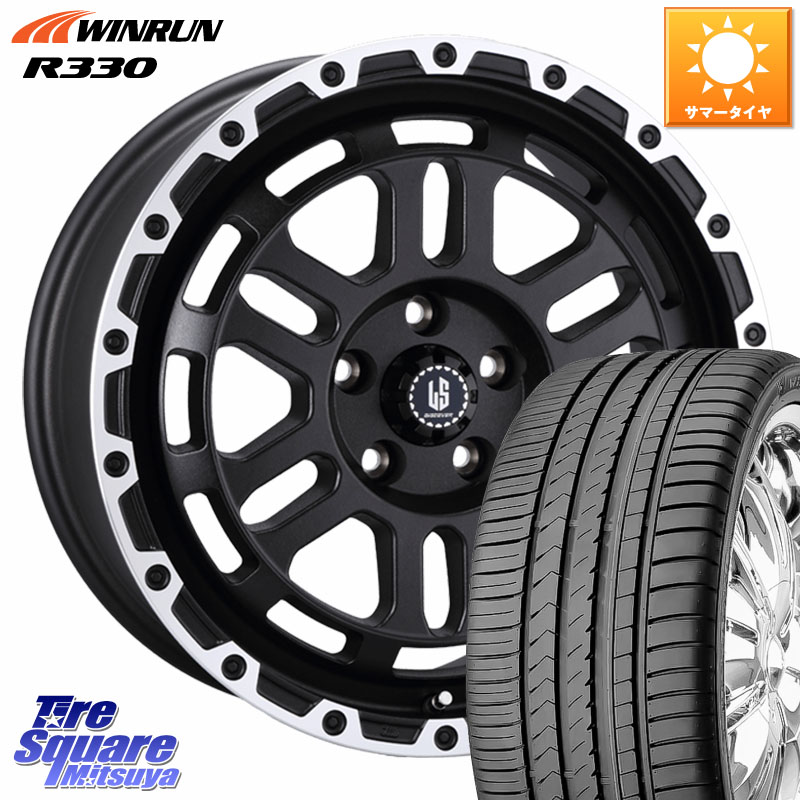 阿部商会 LA STRADA DISCOVER ホイール 18インチ 18 X 8.0J +40 5穴 114.3 WINRUN R330 サマータイヤ 225/45R18