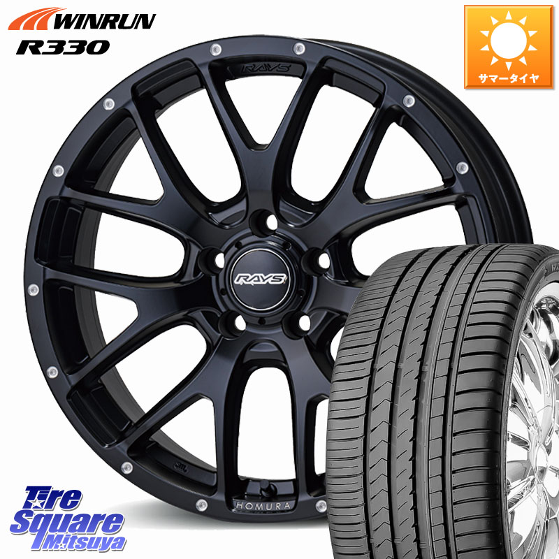 WINRUN R330 サマータイヤ 225/55R18RAYS 【欠品次回10~11月】 HOMURA 2X7FA ホイール 18インチ 18X7.5J 45 5穴 114.3 SL系フォレスター レイバック SK系フォレスター eビターラ エクリプスクロス|タイヤスクエアミツヤ