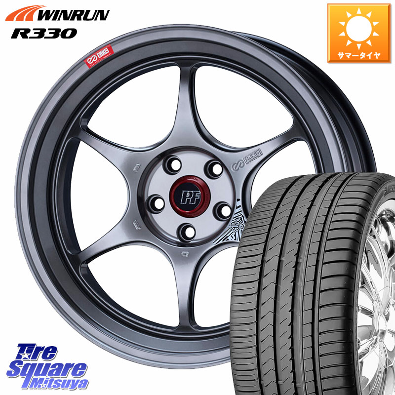 WINRUN R330 サマータイヤ 215/45R17ENKEI エンケイ PerformanceLine PF06 シルバー ホイール 17インチ 17X7.0J 38 5穴 100 カローラスポーツ|タイヤスクエアミツヤ