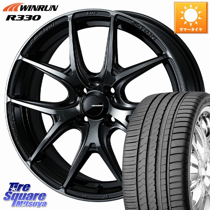 WEDS WedsSport SA-01R ホイール 17インチ ウェッズ スポーツ 17 X 6.5J +42 4穴 100 WINRUN R330 サマータイヤ 205/50R17 E13オーラ