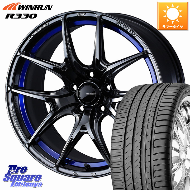 WEDS WedsSport SA-01R ホイール 17インチ ウェッズ スポーツ 17 X 7.5J +45 5穴 114.3 WINRUN R330 サマータイヤ 225/50R17 WRX S4(VBH)