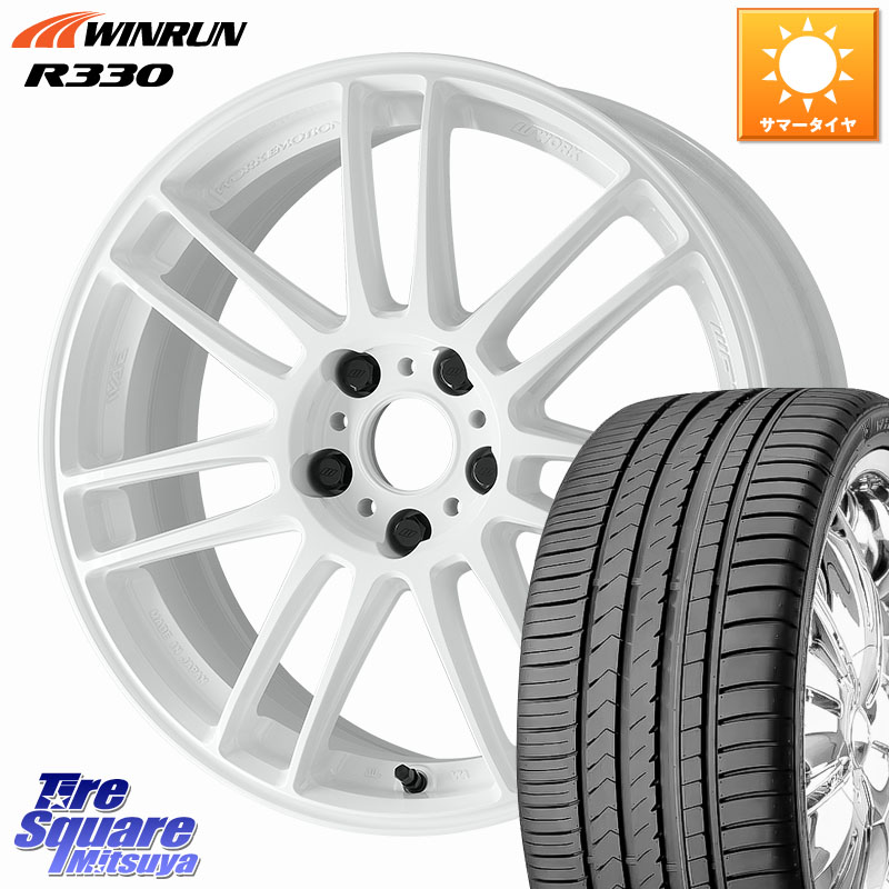 WINRUN R330 サマータイヤ 235/45R18WORK EMOTION ZR7 ホイール 18インチ 18X7.5J 47 5穴 114.3 CY2アコード アコード|タイヤスクエアミツヤ