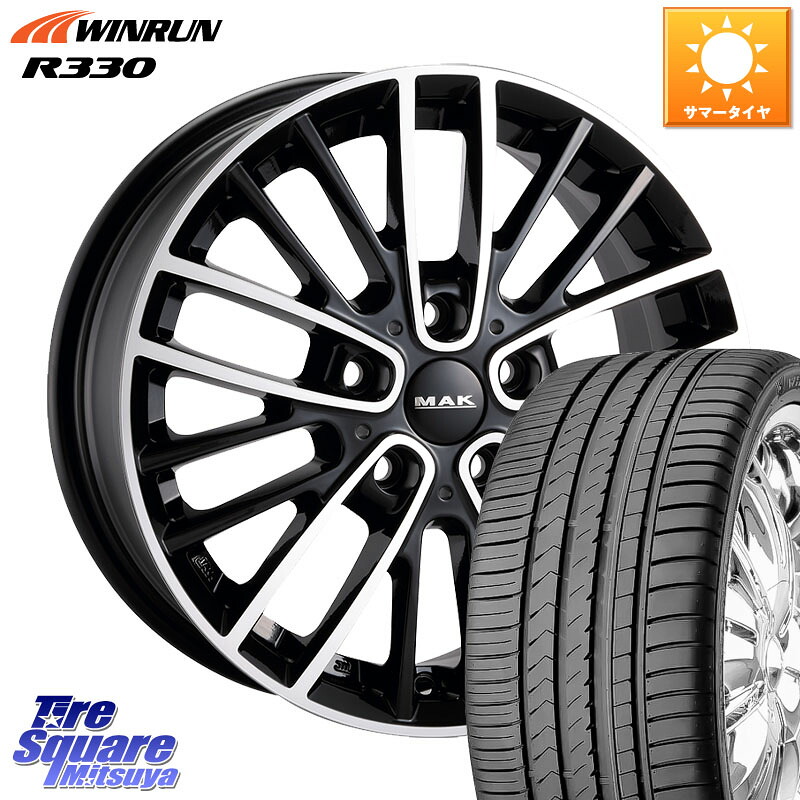 阿部商会 MAK CHELSE ホイール 18インチ 18 X 7.5J(MINI F60) +42 5穴 112 WINRUN R330 サマータイヤ 225/50R18