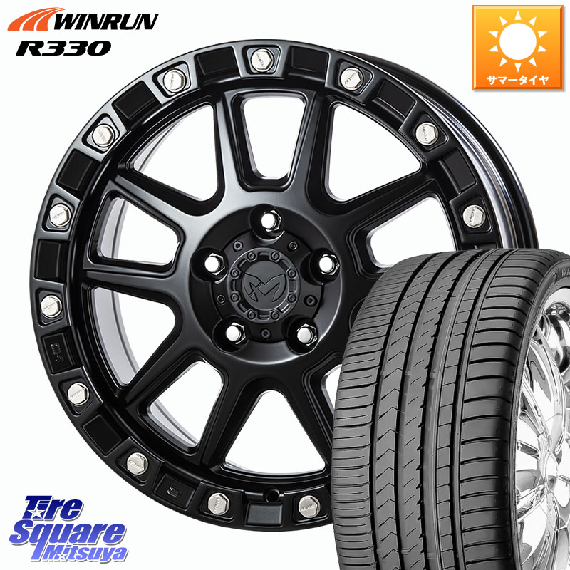 MKW M205 ブラックキャット ホイール 18インチ 18 X 8.0J +40 5穴 114.3 WINRUN R330 サマータイヤ 225/55R18 デリカD:5