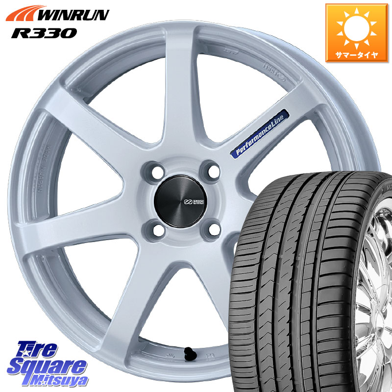 ENKEI エンケイ PerformanceLine PF07 -COLORS- 15 X 5.0J +45 4穴 100 WINRUN R330 サマータイヤ 165/50R15